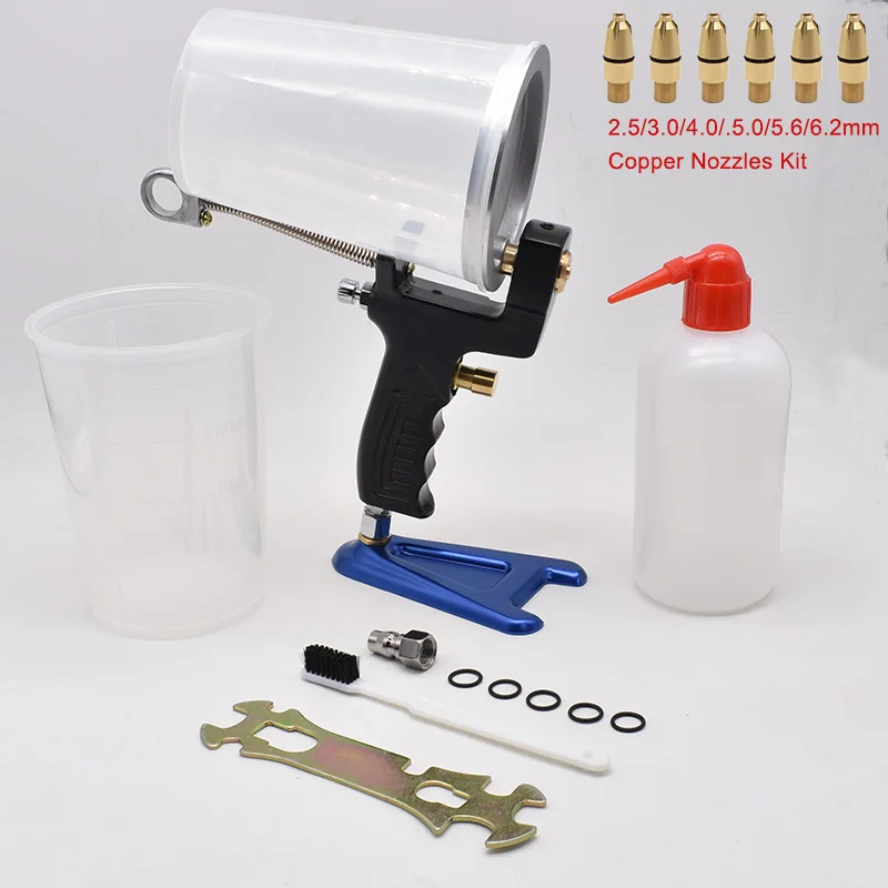 Portable Gel Coat Spray Gun 2.5/3.0/4.0/.5.0/5.6/6.2mm replacement Nozzle Glass Glue Special Resin Hopper Glue Spray Gun