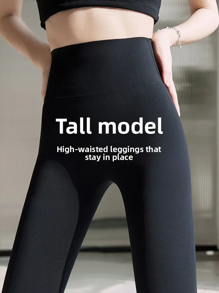 

Женские брюки из аркскина с флисовой подкладкой, утепленные, для фитнеса и йоги, длинные леггинсы с высокой талией, осенне-зимняя одежда