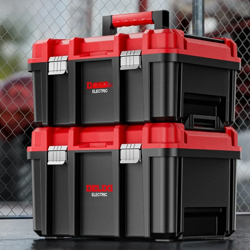 

Heavy Duty Portable Toolbox Lockable Rolling Chest Drawers Wheels Garage Workshop Automotive Mechanic Home Tool Box Organizer