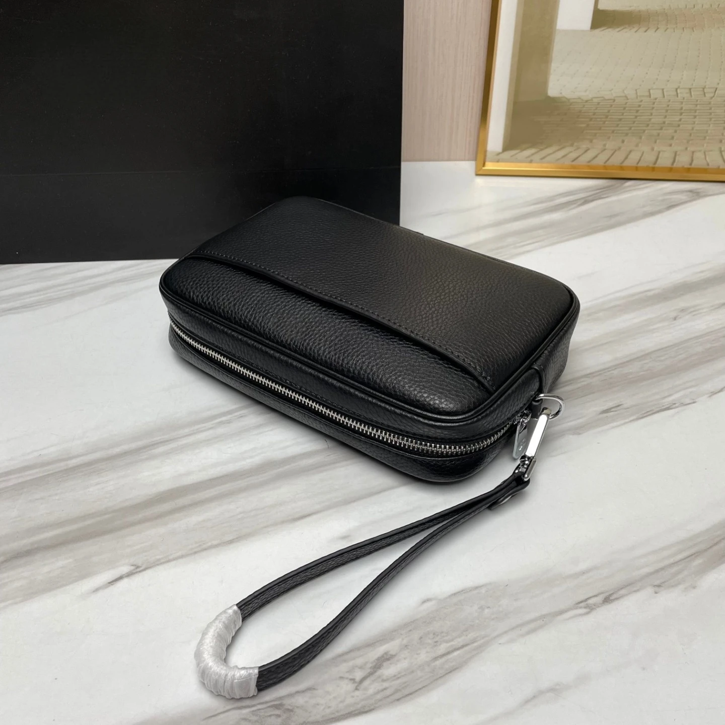 

342 Luxury Brand Leather Clutch Bags Handmade Men's Bags Top-Grain Deer-Patterned Cowhide Wallet Business Briefcase Holiday Gift