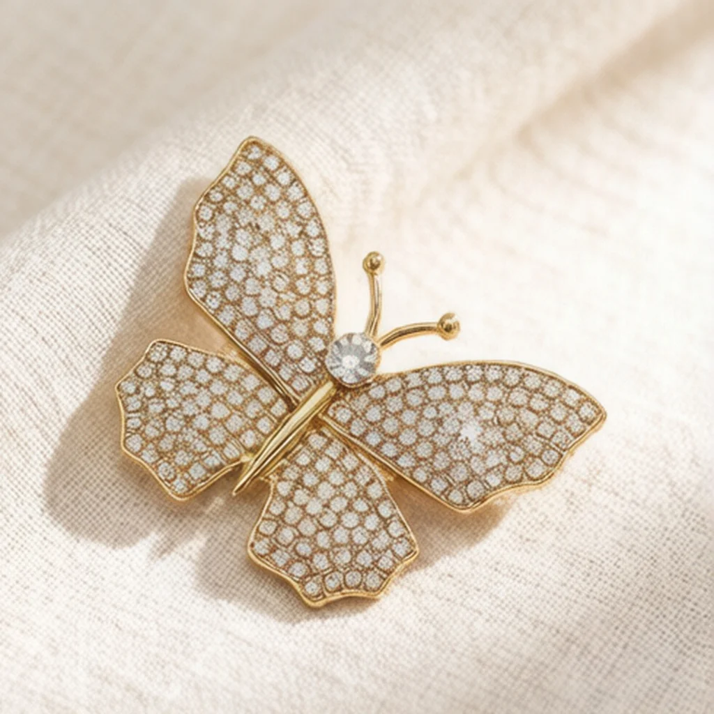 Trend 26 European Retro Style Ins Niche Women's Suit Pin Anti-Exposure Accessory Badge Brooch Metal Collar Pin Scarf Clip Decorative Pin Clothing Embellishment Unique Decorative Buckle High-End Ornament Personalized Exquisite Brooch Clothing Pin Elegant
