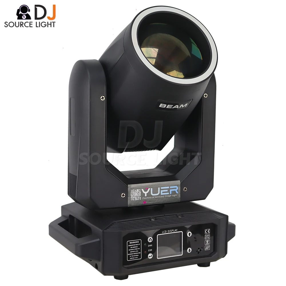 Pro 200W LED Beam Moving Head Light Rotating Light 13 Gobos Rainbow Effect Big Lens Output Very High Brightness Beam Moving Head