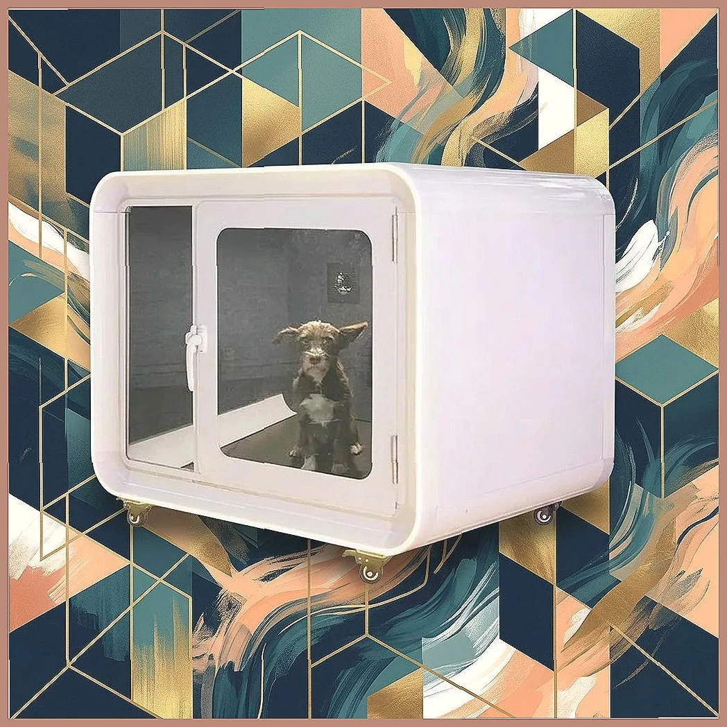 Soundproof Pet Room Cabin for Cats & Dogs, Portable & Removable Quiet Space