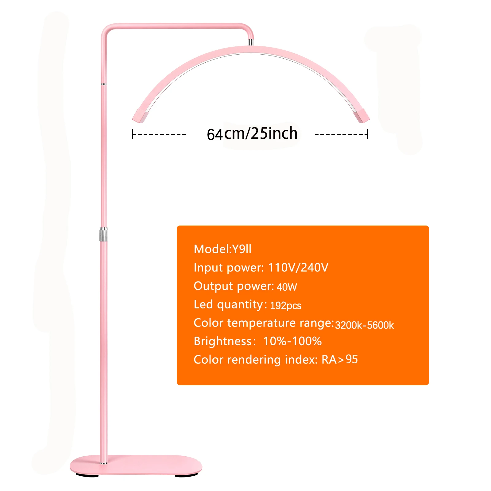 Fusitu Overzeese Magazijn LED Halve Maan Vormige Licht LED Lash Licht Met Vloer Statief Vloer Video Licht Voor Schoonheidssalon make-up