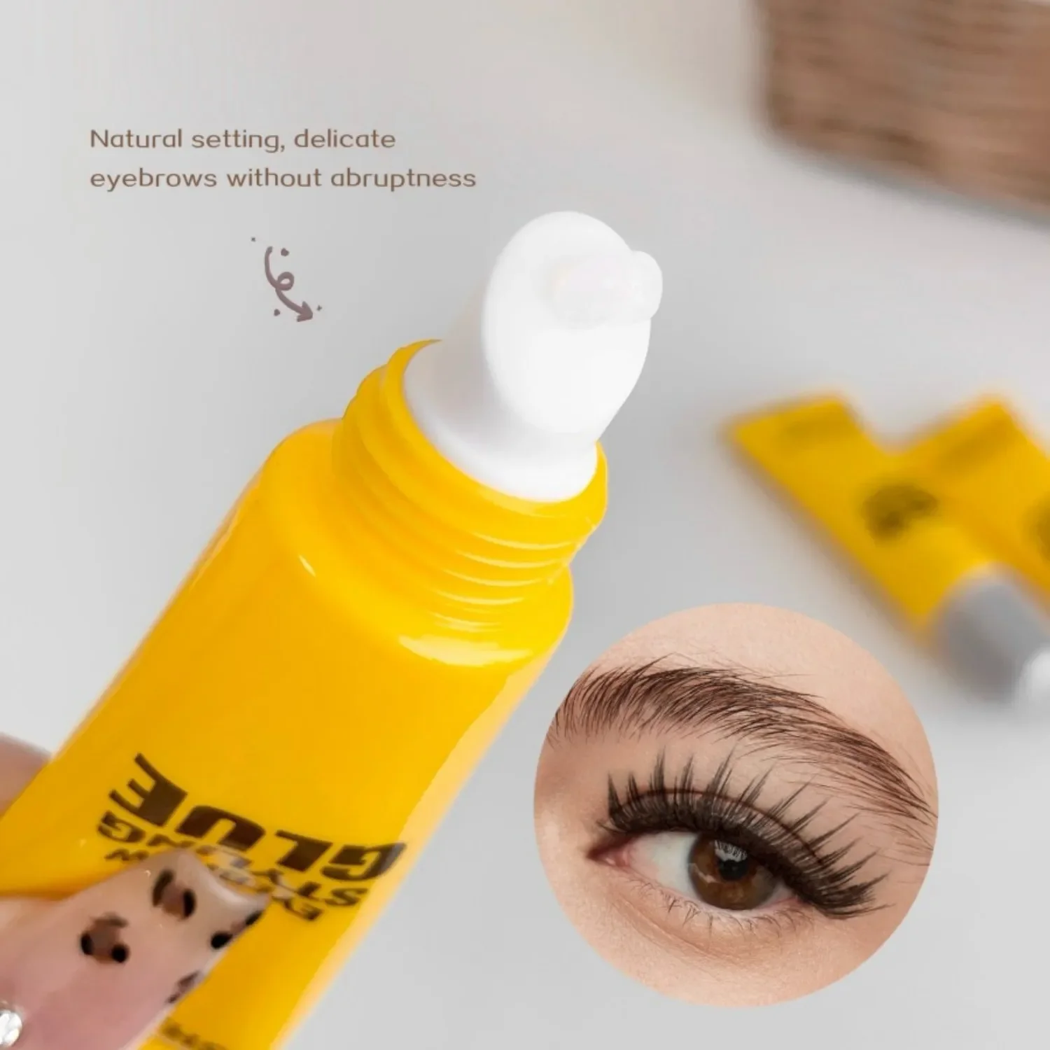 SHAQINUO 3D Augenbrauengel Wasserfest Schweißresistent Langanhaltend Natürliche Formgebung Verwischungsfest Studentenfreundliches Make-up