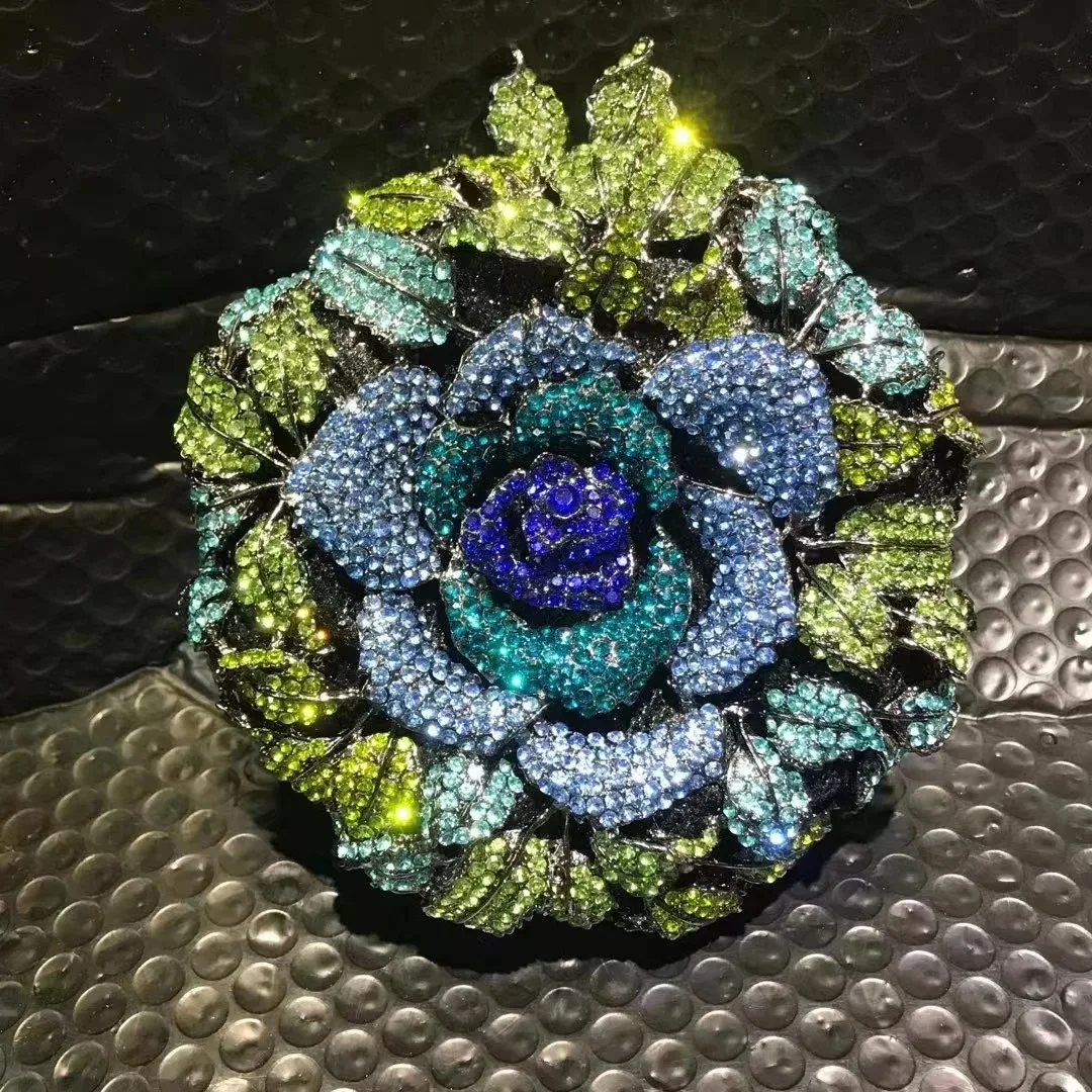 

Вечерние клатчи с цветочными кристаллами, кошельки для женщин, клатчи для свадебного выпускного вечера, роскошные женские кошельки с цветочным узором для девочек, коктейльные кошельки, клатч