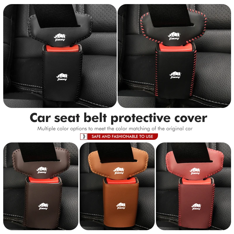 2pcs Car Seat Belt Anti-Scratch Buckle Clip Protector Cover For Suzuki Jimny b74 jb23 jb64 jb43 jb53 jb32