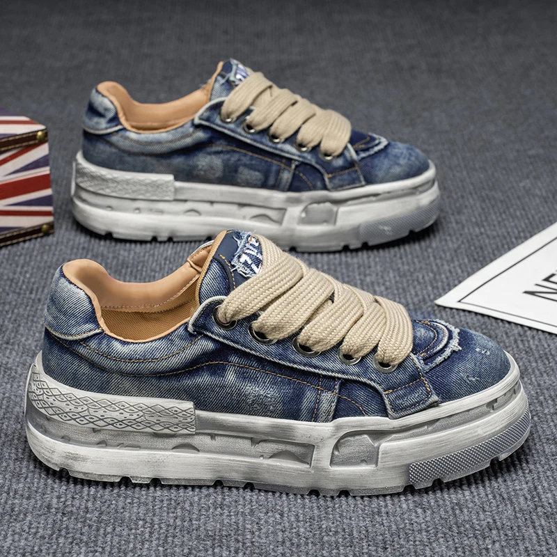 

Мужская повседневная спортивная oes, лето 2022, новинка Sle Thi Bot, винтажная джинсовая доска, износостойкая резиновая подошва