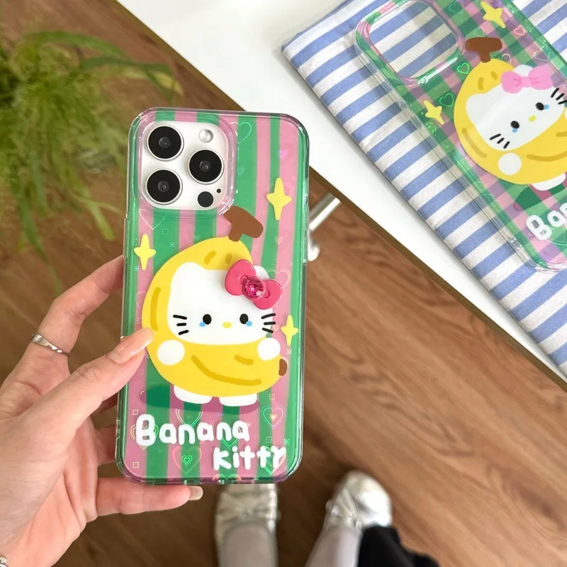 

Sanrio Hello Kitty Phone Case For iPhone 15 14 13 12 11 Pro Max XR XS MAX 7 8 Plus Cute My Melody Kuromi Cartoon Case