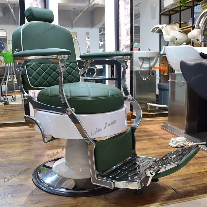 LSVintage Design Classic Design Hair Beauty Salon Furniture 360 Degree Rotated Comfortable Men Hair Cutting Barber Chair for Sal