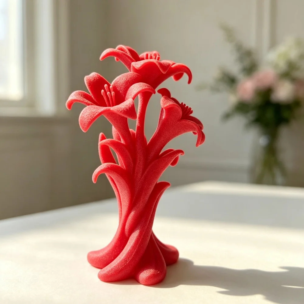 3D Printed Charming Bloom Cluster Great Gift For Flower Lovers Art Collectors And Elegant Home Decor Enthusiasts