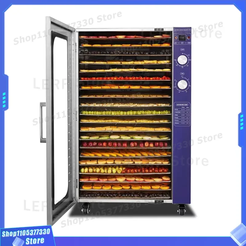 20 Tray Commercial Food Dehydrator Machine for Fruit Vegetable Meat Dryer Electric Stainless Steel Kitchen Appliance