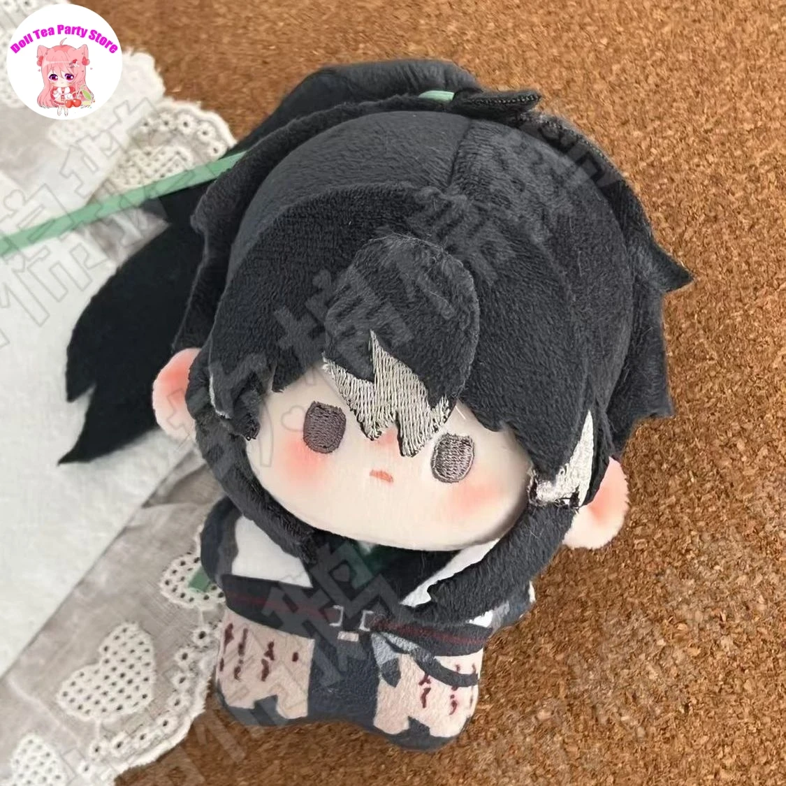 QIUYUAN Wuthering Waves Attributes Cotton Doll 10CM Anime Plush Printing Body Charm Pendant Keychain Toys Plushie Present