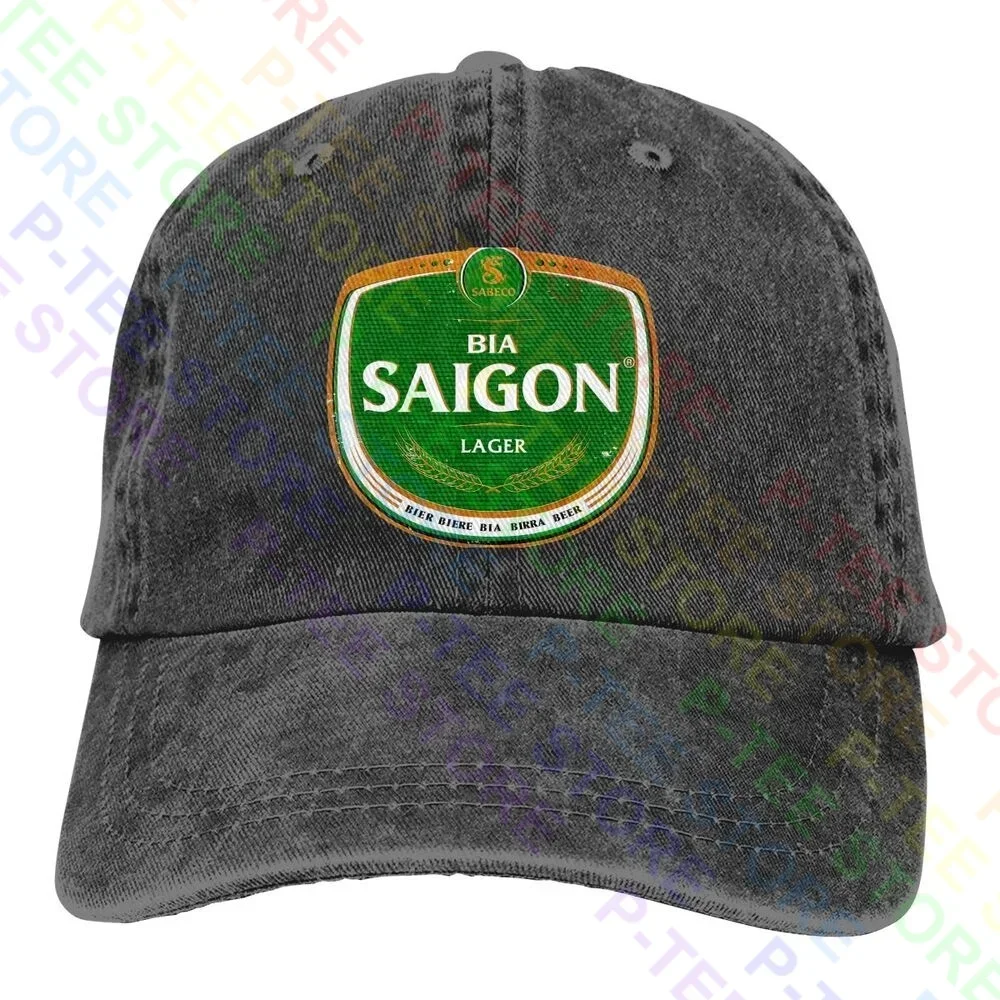 Bia Saigon Beer Sudeste Vietnam Vietnam Fan Gorra de béisbol de mezclilla lavada Sombreros de camionero La mejor venta caliente