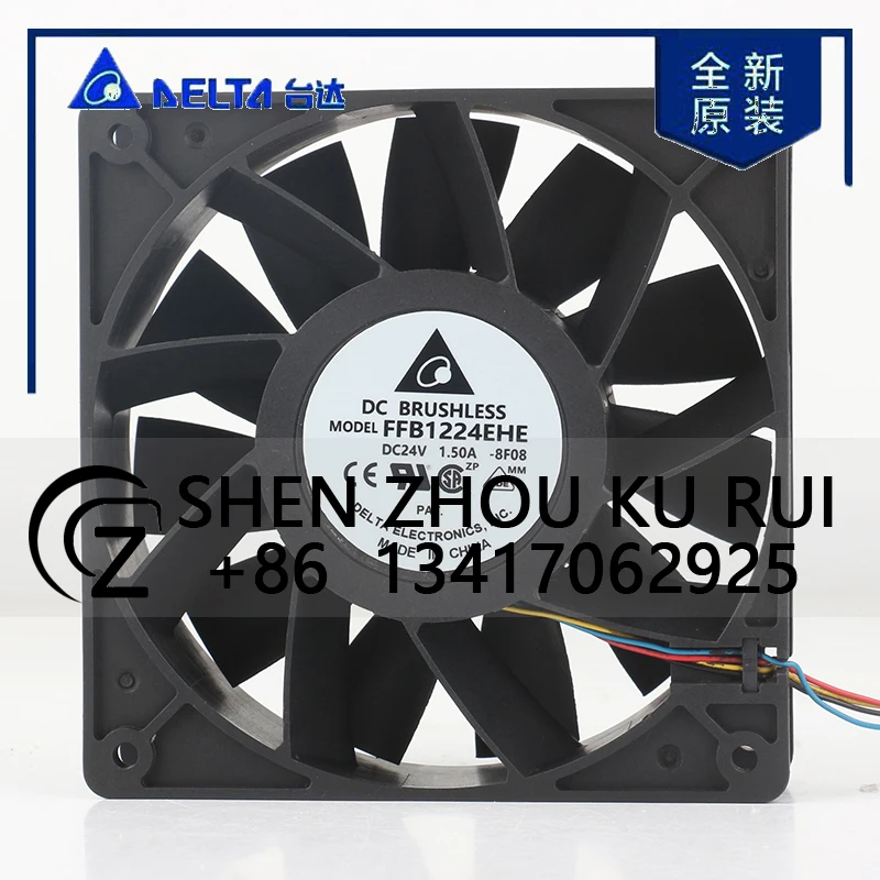 

Delta 12V 48V DC24V 1.50A AC EC 12038 120x120x38MM 12CM Double Ball High air Volume Violent Inverter FFB1224EHE-8F08 Cooling Fan