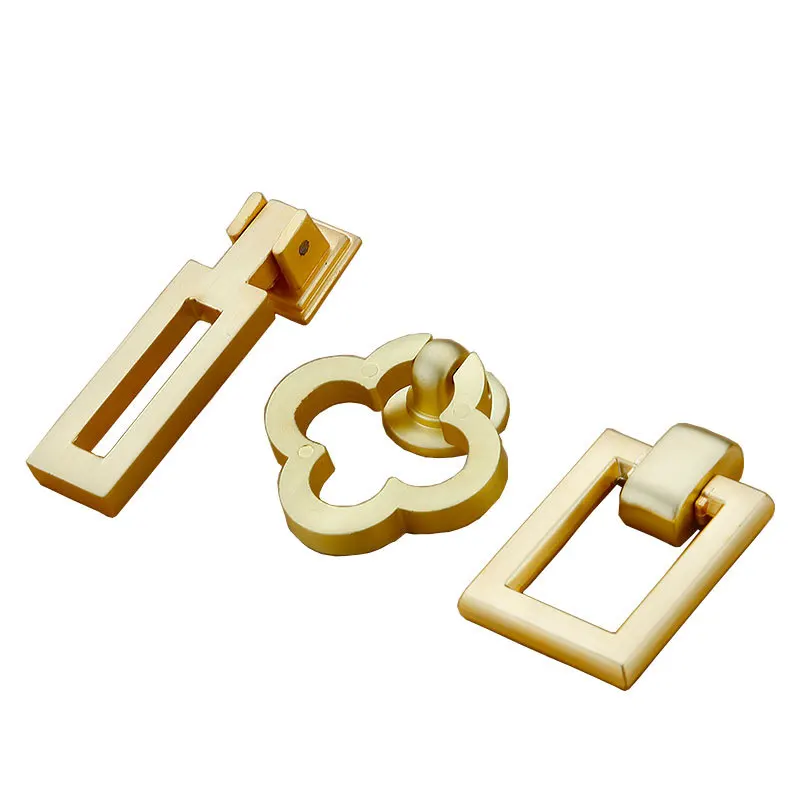 Furniture Knob Handles Golden Drop Pendant Pull Handle Ginkgo Leaf Shape Dresser Knobs for Kitchen Bathroom Cabinet Door Drawer