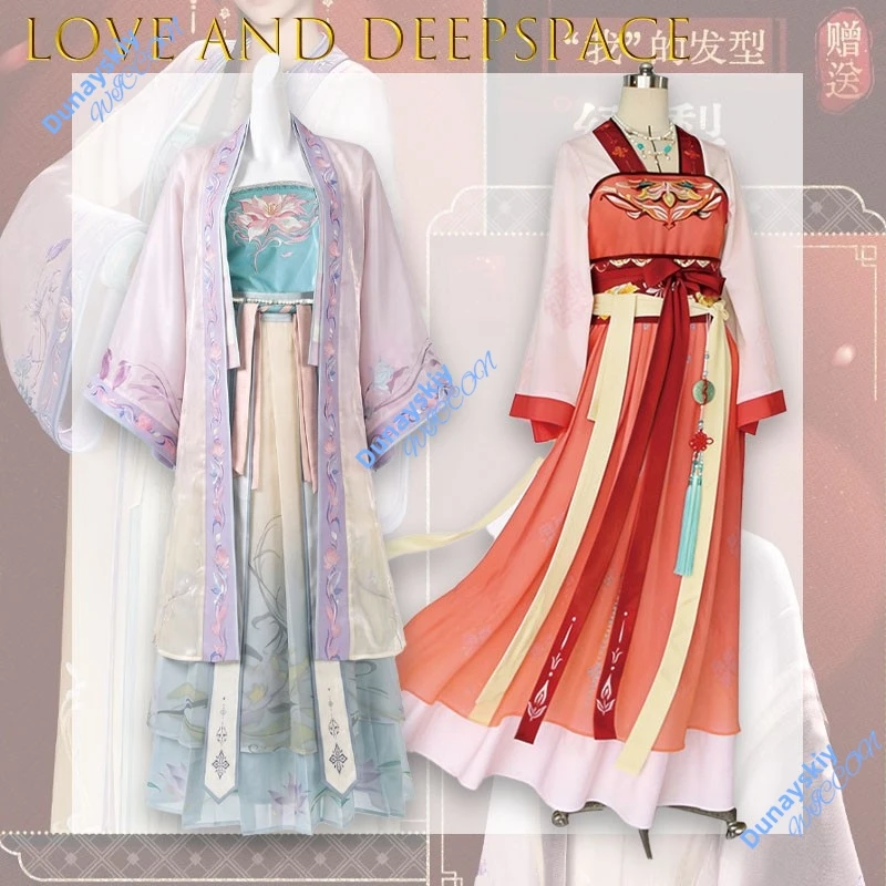 Costumes de cosplay Love And Deepspace Aster Zayne Rafayel Sylus Caleb, tenues Hanfu de style ancien pour femme, pour cosplay et usage quotidien
