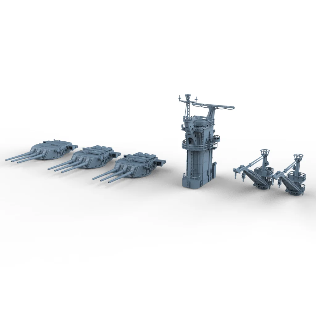 Yao's Studio LYCG325 1/700 Model Super Detail Up Sets US Alaska-Class Cruiser For Trumpeter