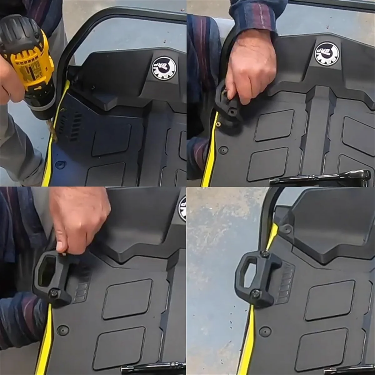 Basisset voor auto-bagagerek voor Ski Doo LINQ CARGO 860201806   Auto Extorier Accessoires Sneeuwscooter Armsteun