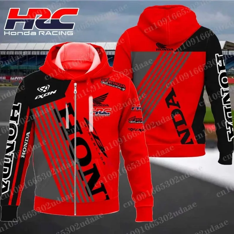 هوندا HRC أحدث دراجة نارية سباق سستة هوديي الرجال والنساء الرياضة الترفيه موضة الاتجاه الكبار