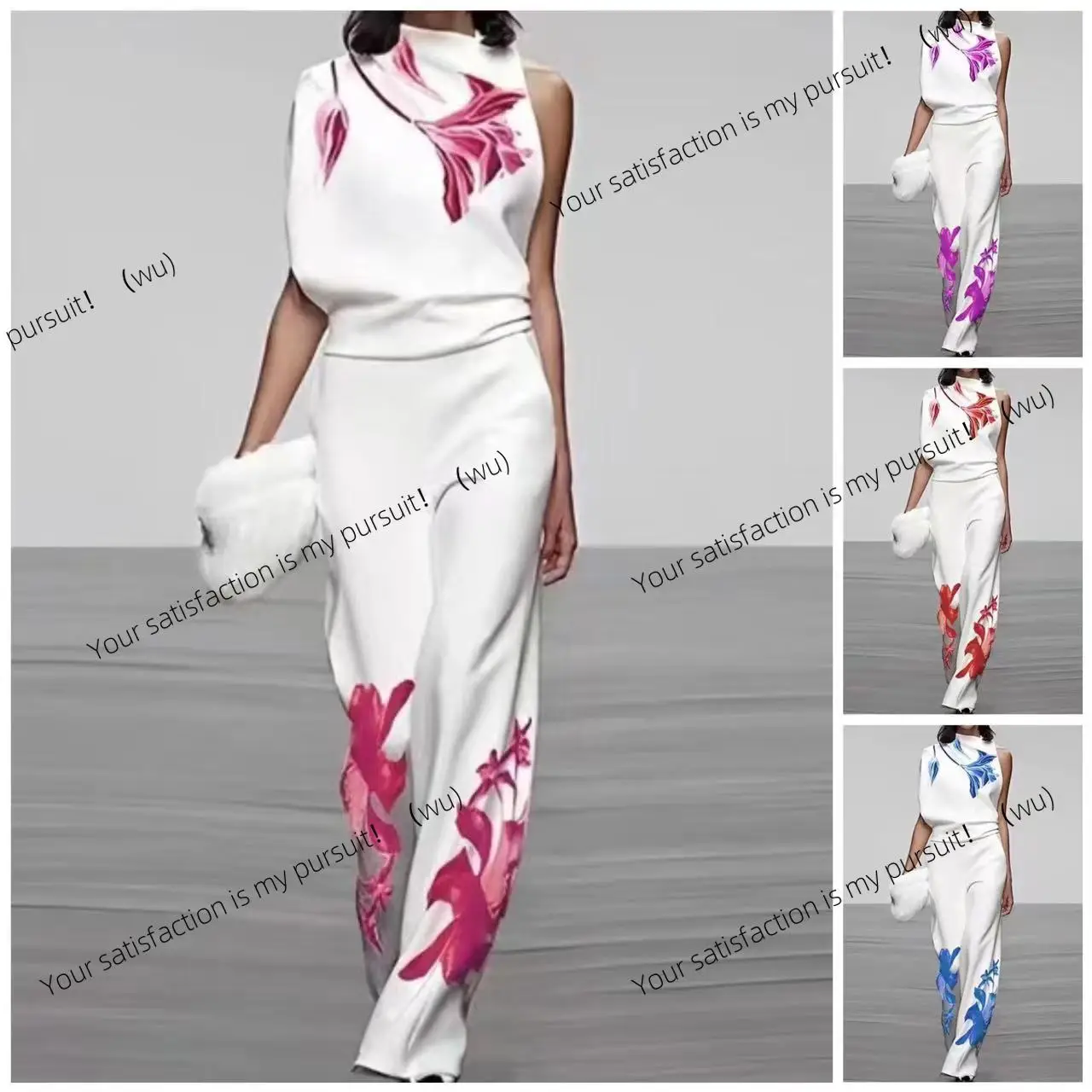 

Новая европейская и американская женская одежда, водолазка с модным принтом, легкий роскошный элитный темпераментный элегантный костюм