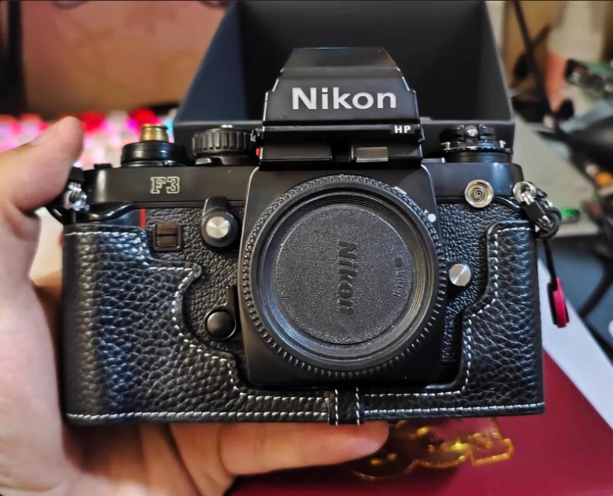 

Genuine Real Leather Camera Bag Handmade Protect Case Cover Base Shoulder Belt Neck Strap For Nikon F3 F3HP F3AF F3T