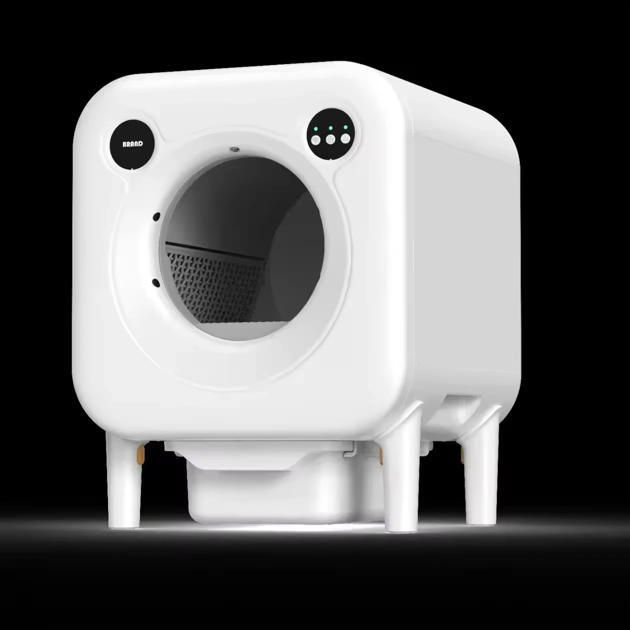 

@#FEITU Hot Sale Intelligent Self-Cleaning Cat Litter Box Electric Sandbox for Cats APP Control 68L Smart Cat Toilet Litter Box