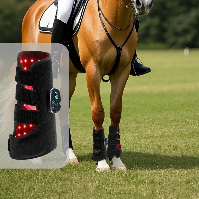 Red Light Therapy Device for Horse Legs | Large Pet Infrared Muscle Recovery Horse Leg Bandage Knee Brace Therapy Light