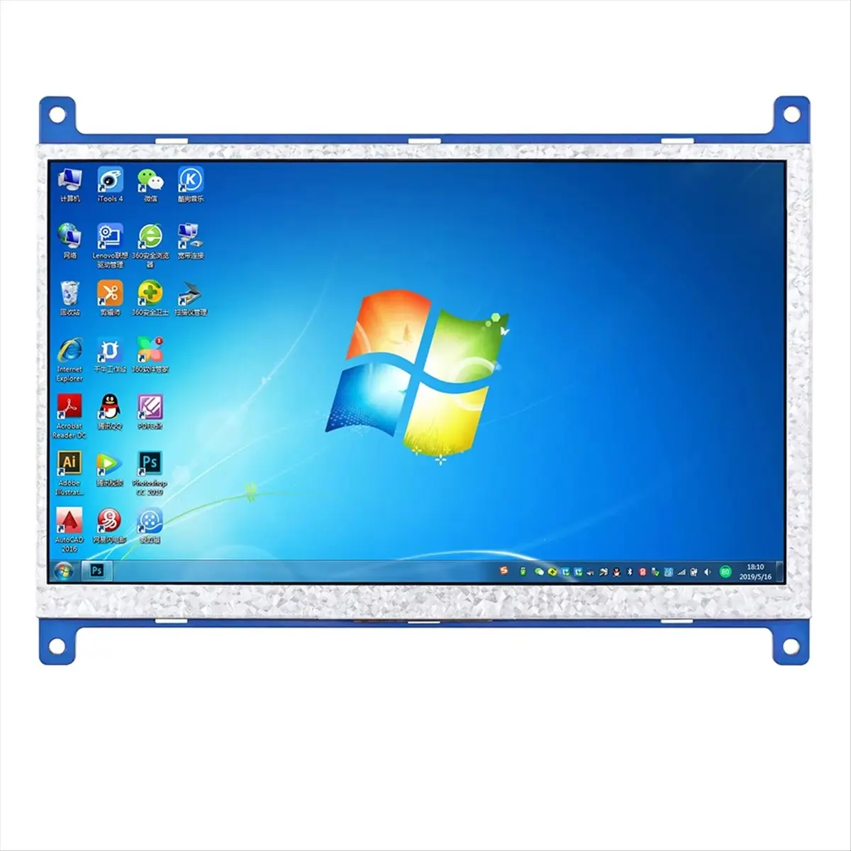 *X07A 1024x600 7 Inch Touch HDMI-Compatible Display Touch Screen Panel for Raspberry Display LCD HD Display Pc Monitor IPS