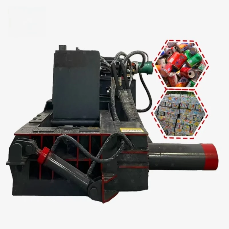 Scrap Metal Aluminum Can Baler Manual Automatic Press Compactor Machine for Waste Recycling Custom