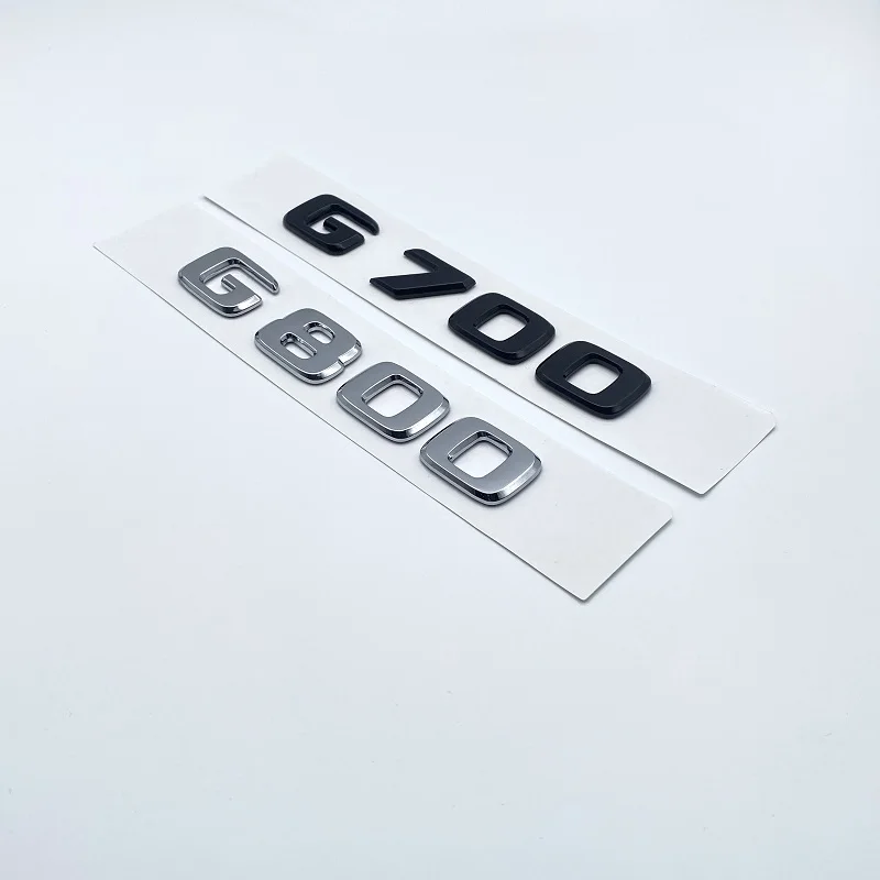 Suitable for Mercedes Benz Brabus New G-class Modified Car Logo G700 800 900 Displacement Standard Rear Tail Iabel Car Sticker
