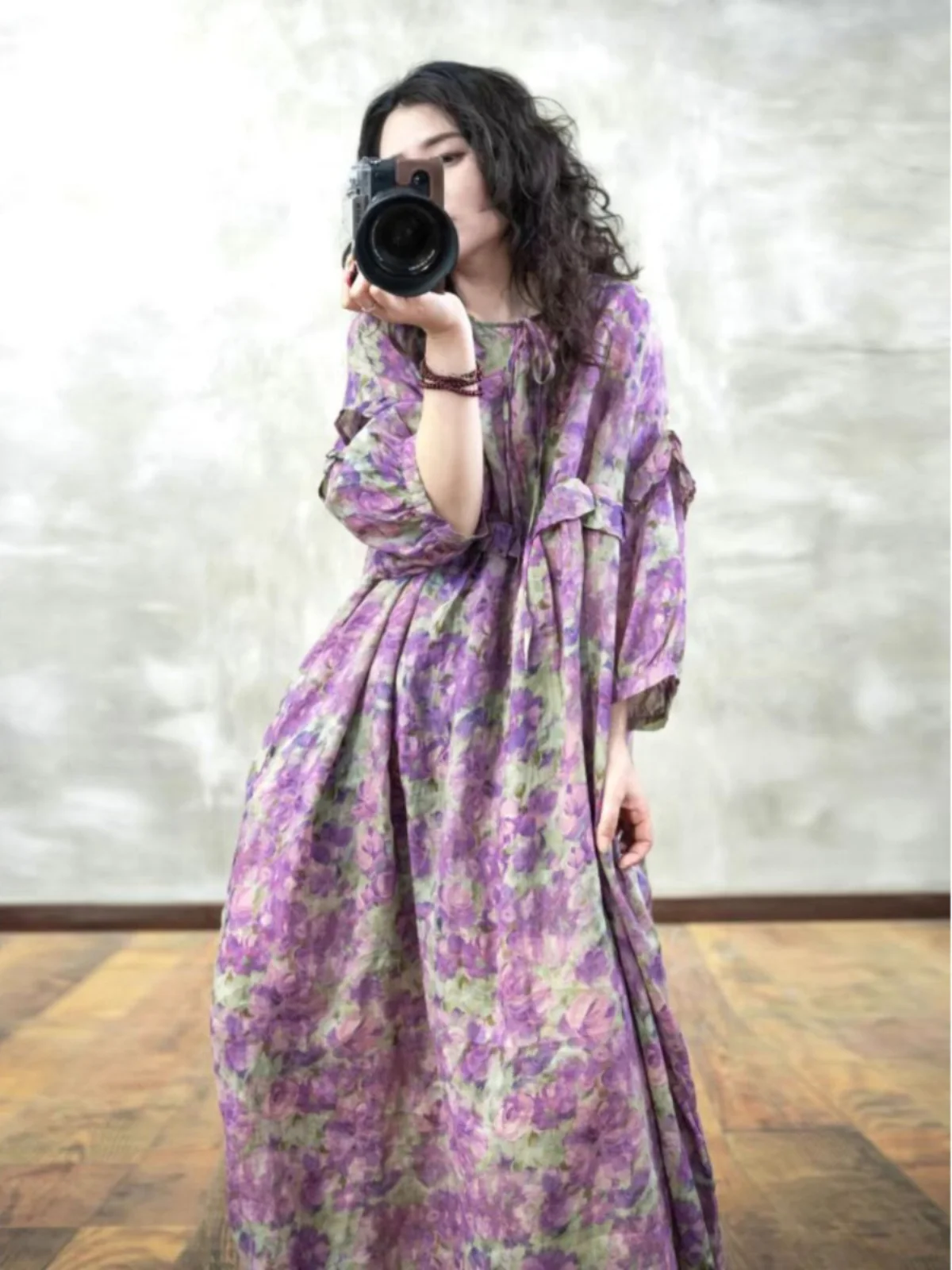 

Милый хлопок и лен с принтом, фонарь Све Dr, большие размеры, женская модная свободная длинная юбка с деревянной отделкой