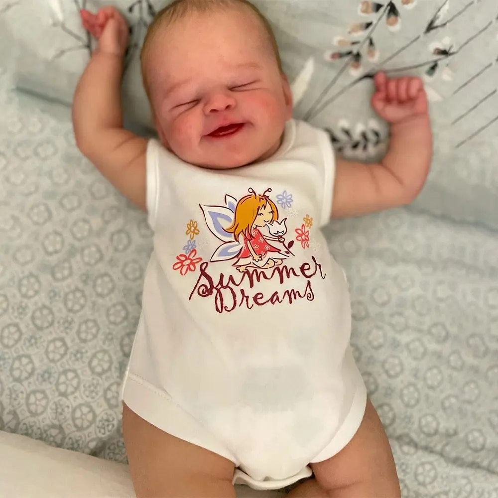 Cute Alisha Newborn Doll 20 Inch Bebe Reborn Handmade Realistic Sleeping Baby rales para niñas Birthday Gifts