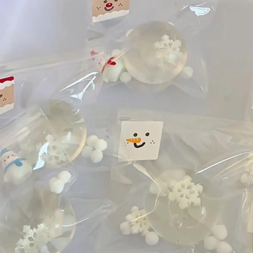Truc Gift Sneeuwvlok Knijpspeeltje Sneeuwpop Verse Pinch Toy Reliever Simulatie Handgemaakte balspeelgoed Kinderspeelgoed