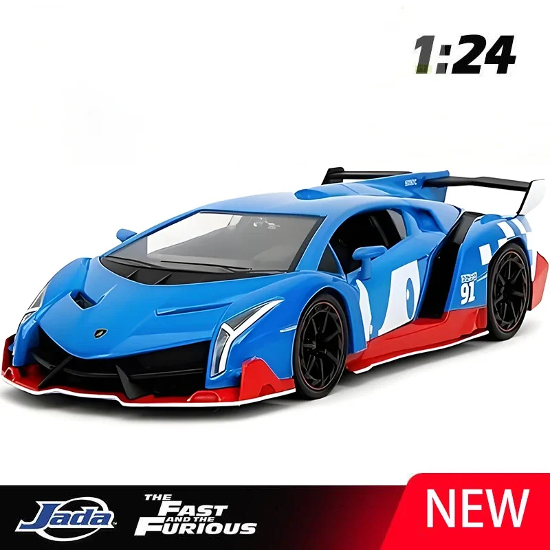 

JADA 1:24 Veneno Supercar Alloy Car Diecasts & Toy Vehicles Car Model Miniature Scale Model Car For Children