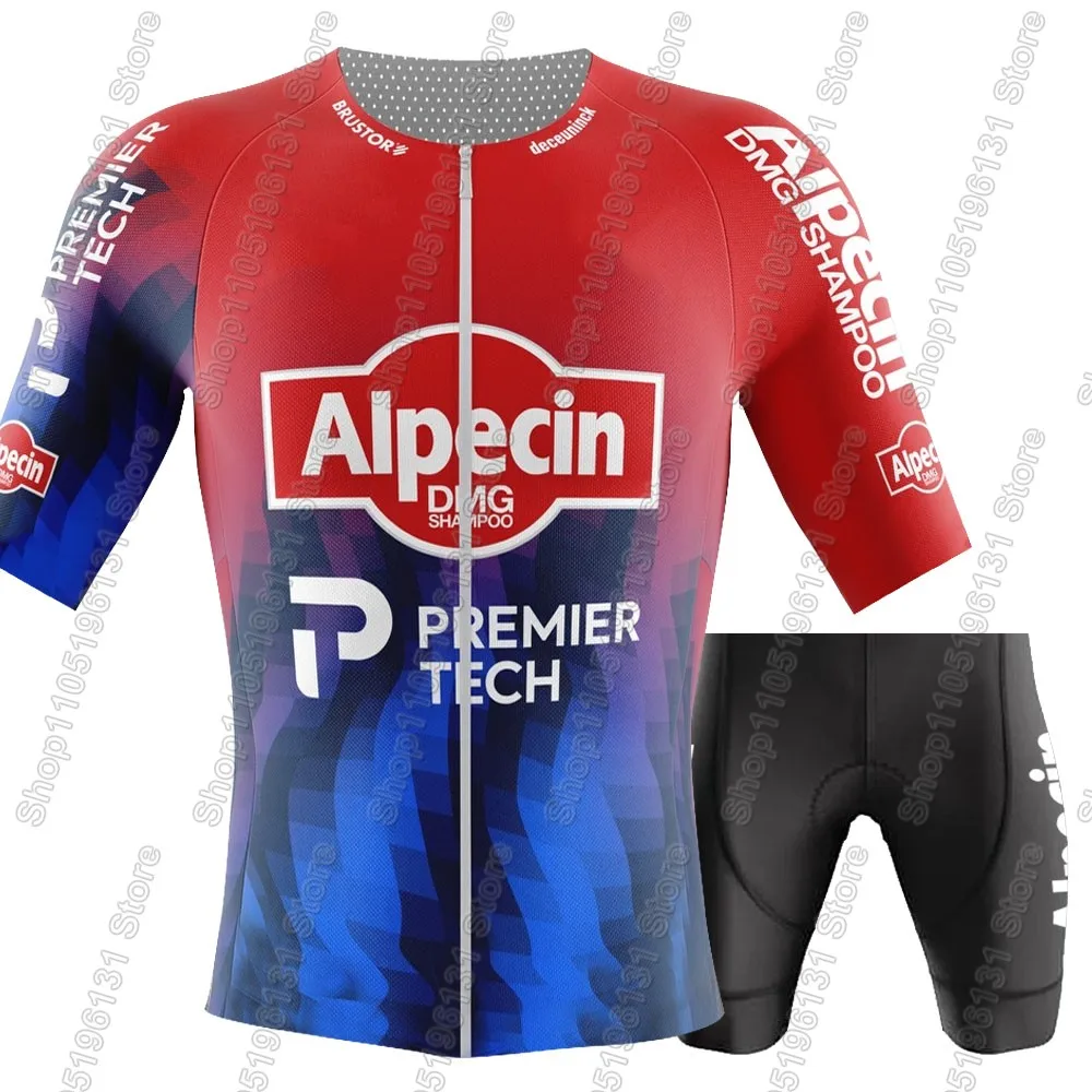 Alpecin Premier-Tech Team Cycling Jersey 2026 Set Men Bicycle Clothing Road Bike Shirts Suit Bicycle Bib Shorts MTB Ropa Maillot