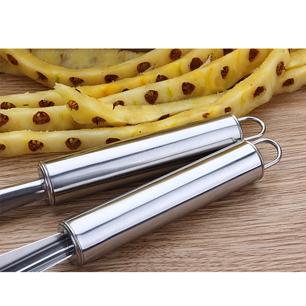 

4pcs Pineapple Knife Set Stainless Steel Peeler Fork V-Cutter Eye Remover Fruit Tool Camping Outdoor Travel Kitchen Gadgets