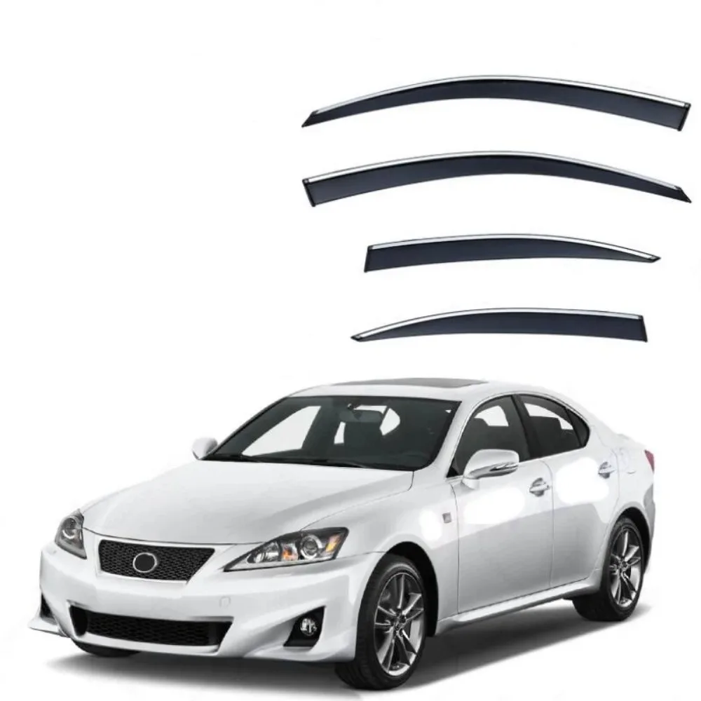 Window Visor Rain Exterior Part Body Kit Accessories For Lexus IS Series 1999 2000 2001 2002 2003 2004 2005 2006 2007 2008-2020