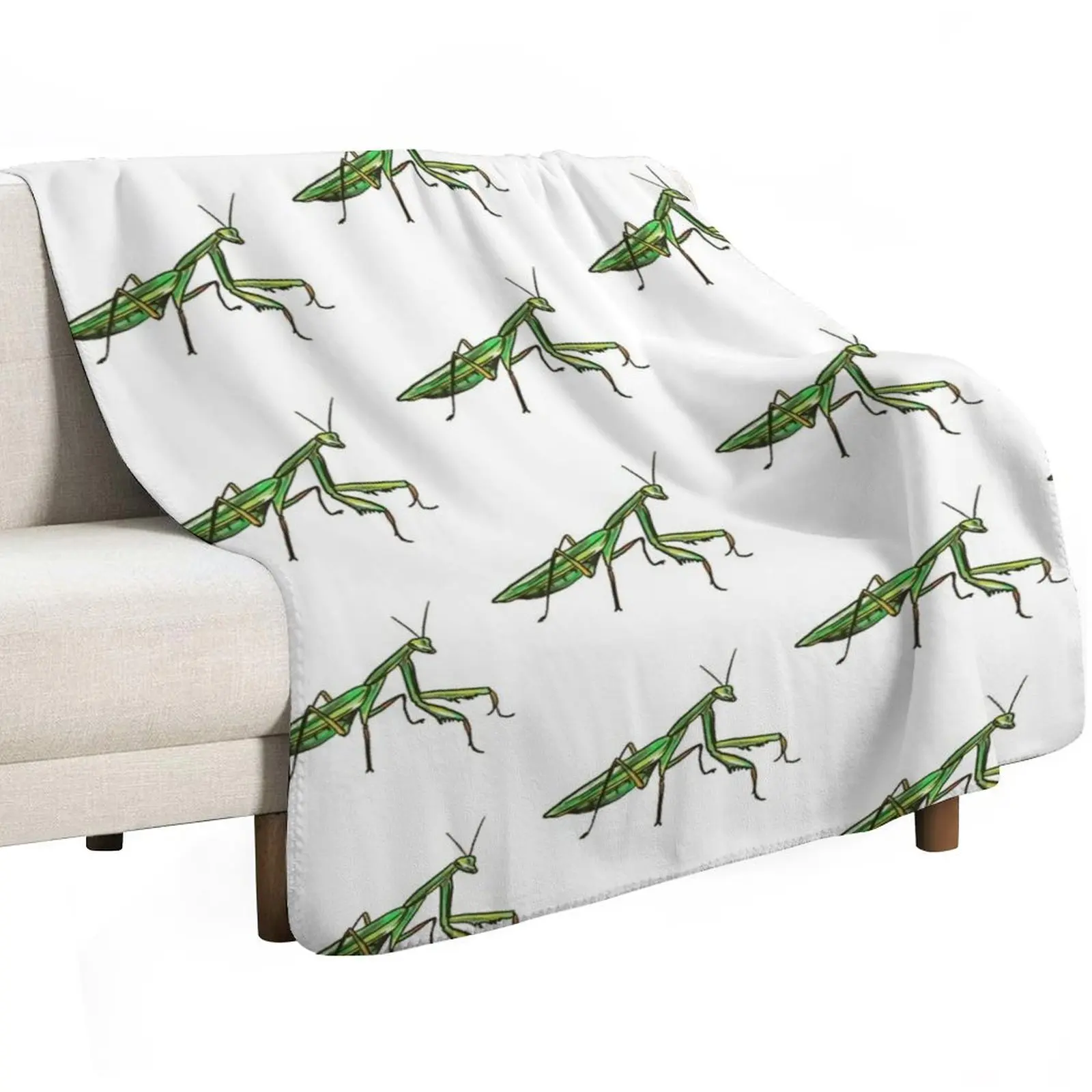 Praying Mantis Throw Blanket Bed Fashionable Luxury Throw Decorative Sofa Large Shaggy Luxury Blankets