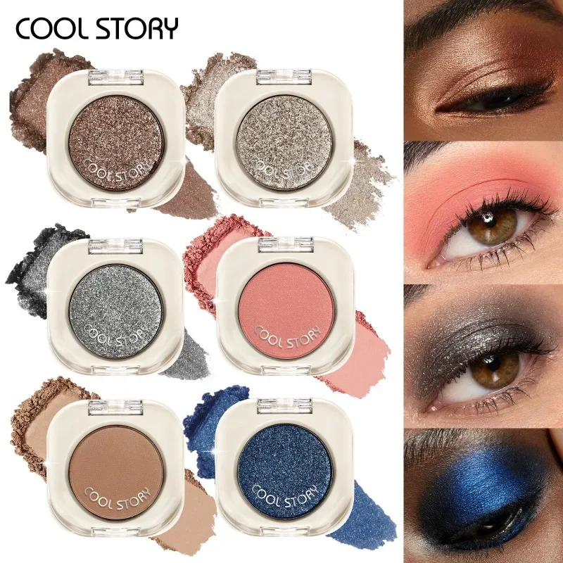 พาเลทอายแชโดว์ - สีนู้ดเนื้อแมทและชิมเมอร์, พาเลทแต่งหน้าอเนกประสงค์สำหรับดวงตาและใบหน้า, สูตรเนียนละเอียด, เม็ดสีติดทนนาน