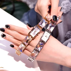 Luxury Melissa Lady Women's Watch Elegant Full Rhinestone Cute Fashion Hours Bracelet Crystal Clock Girl Birthday Gift Box