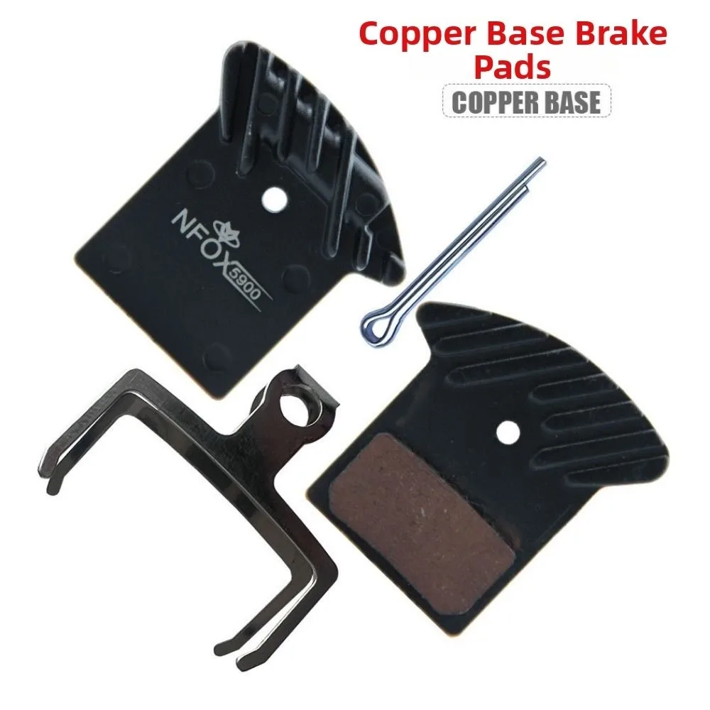 1set High Quality Metal Four Piston Black 10 Styles Disc Brake Pad Resin Semi Ceramic Copper Base for Scooter Electric Vehicle