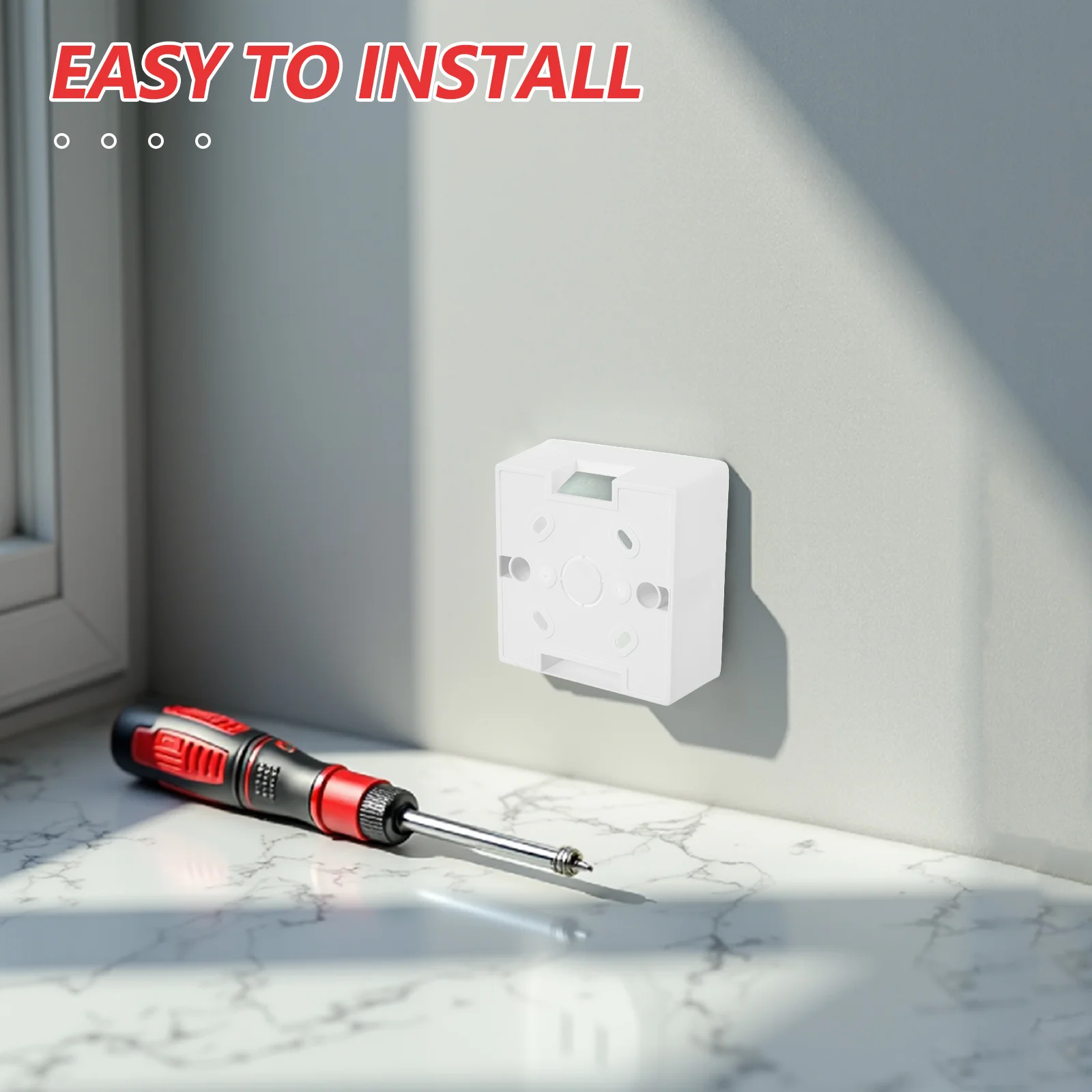 

12pcs Single Gang Recessed Junction 86 Type Dustproof Flush Mount Wall Socket Fire Resistant Electrical Outlet Box For Home