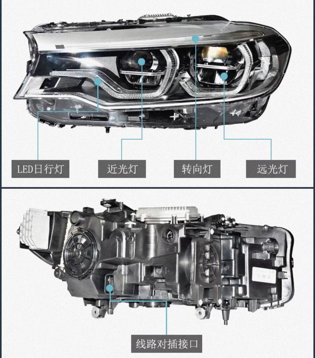 Per BMW Serie 5 G30 Fari 2017 2018-2020 G30 Fari Xenon HID Aggiornamento Full LED Gruppo faro Plug And Play