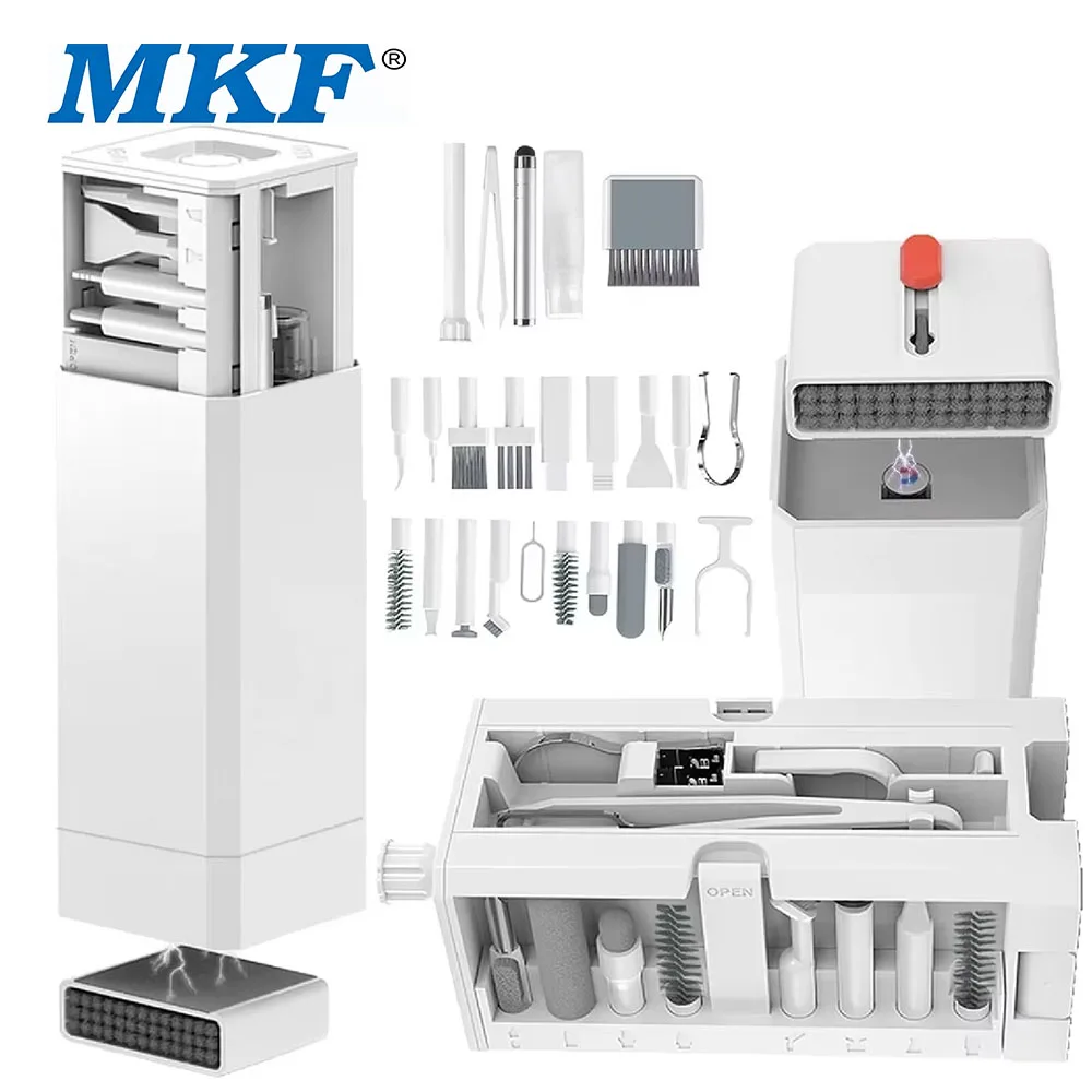 MKF Pro ABS 32 in 1 Phone Cleaning Kit Charging Port Cleaner for Phone Android Laptop Earbuds Camera Lens Keyboard