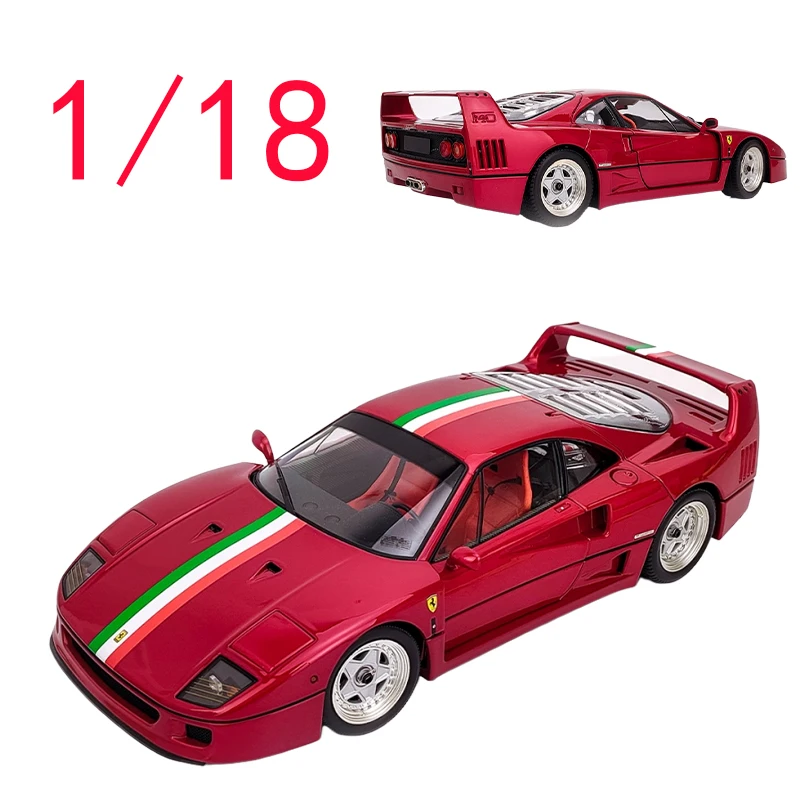 

KYOSHO Diecast 1/18 Scale Ferrari F40 Alloy Car Model Toys for Boys Gift