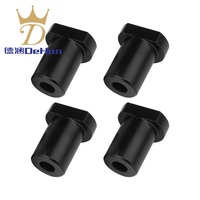 4Pcs Aluminum Alloy Bench Dog Clamp for T-Track Woodworking Workbench Positioning Planer Plug Fits 20mm Dog Hole (Black)