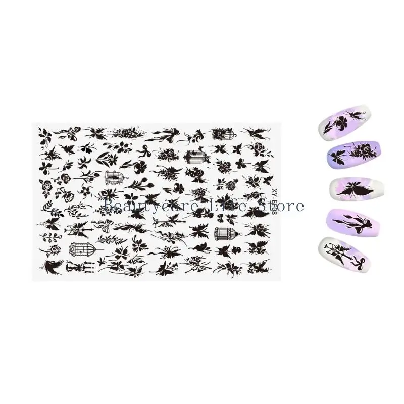 652C Practical Stainless Steel Nail Stamping Plate With Unique Traditional Designs Manicure For Fashionable Nail Art
