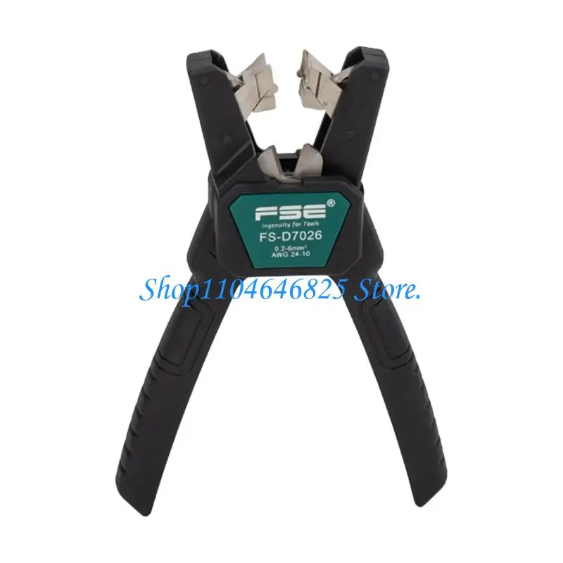 Spring-Return Cable Stripper with Cutter and Secure Handle for Home Wiring, Electrical Service and Repair Tasks