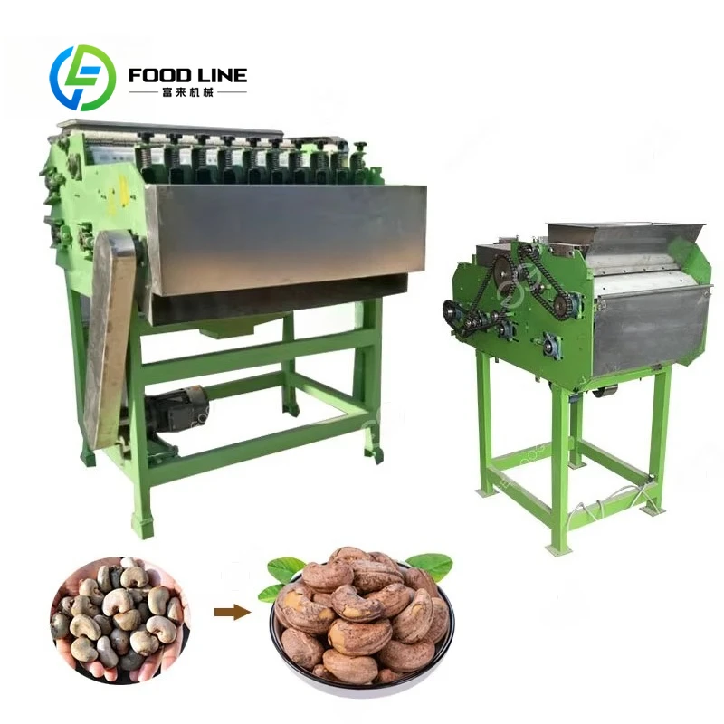 Shredded shell processing automatic cashew sheller